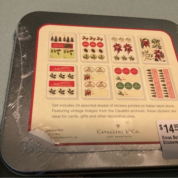 20 Festive Burlap Drawstring Gift Bags with Christmas Stickers 🆕 - Picture 5 of 5